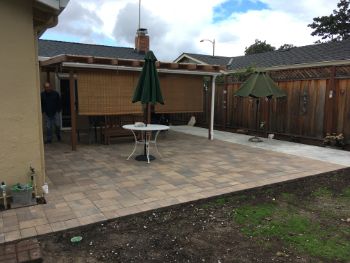 An image of stamped patio in Cupertino.