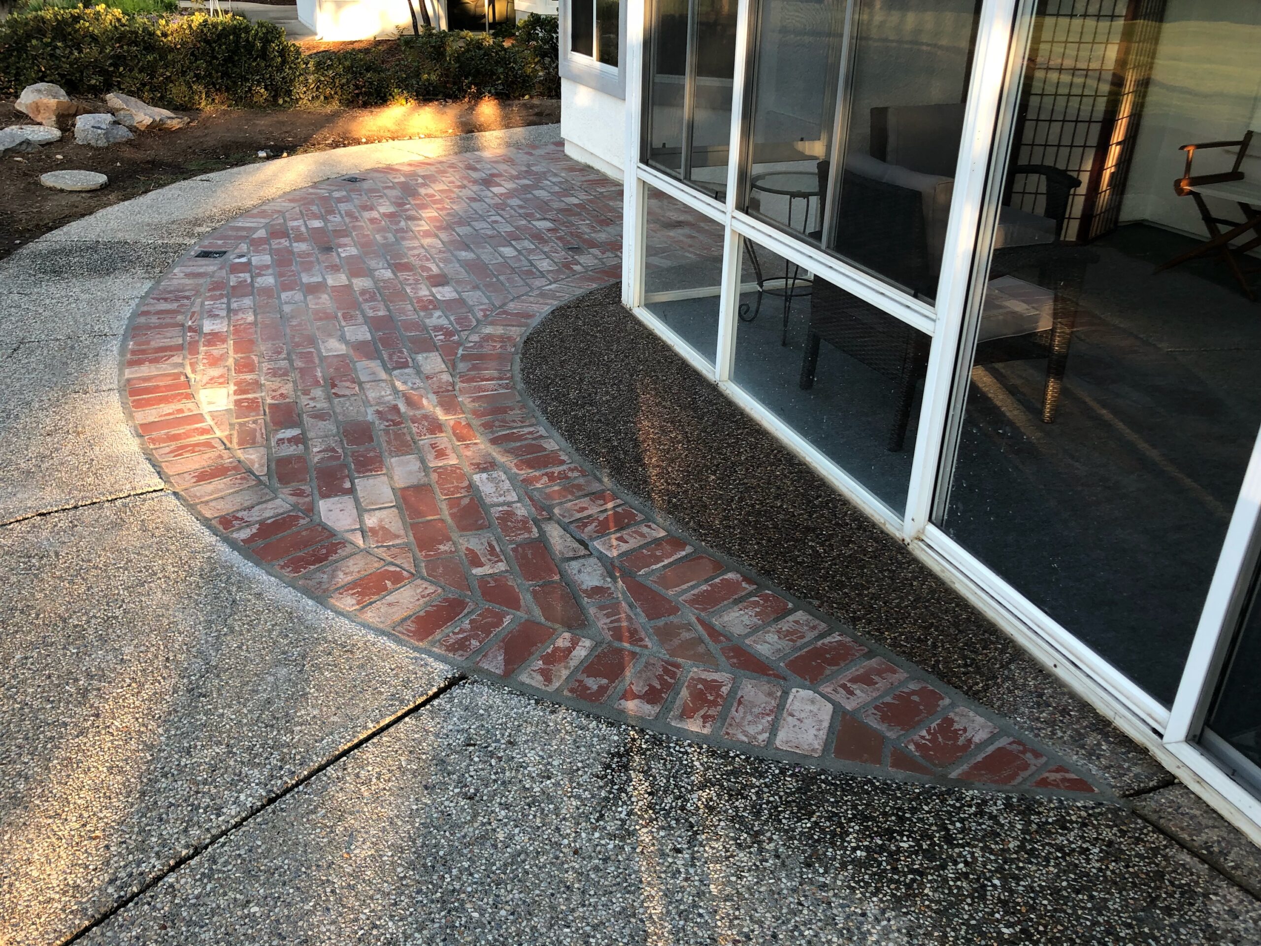 A picture of brick layer works in Cupertino.