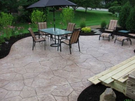 this image shows concrete patio in cupertino