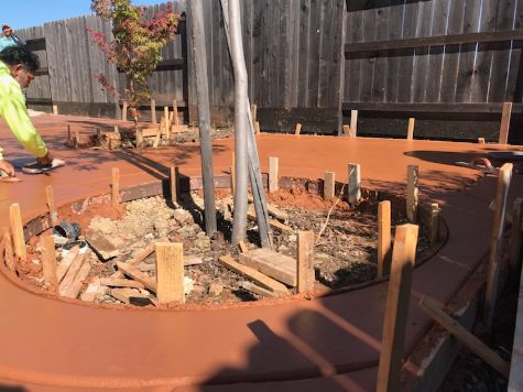 this image shows concrete pouring in cupertino
