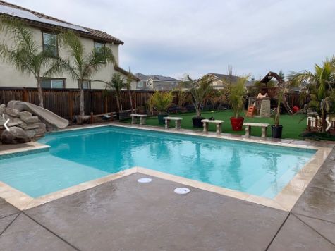 this image shows pool deck cupertino