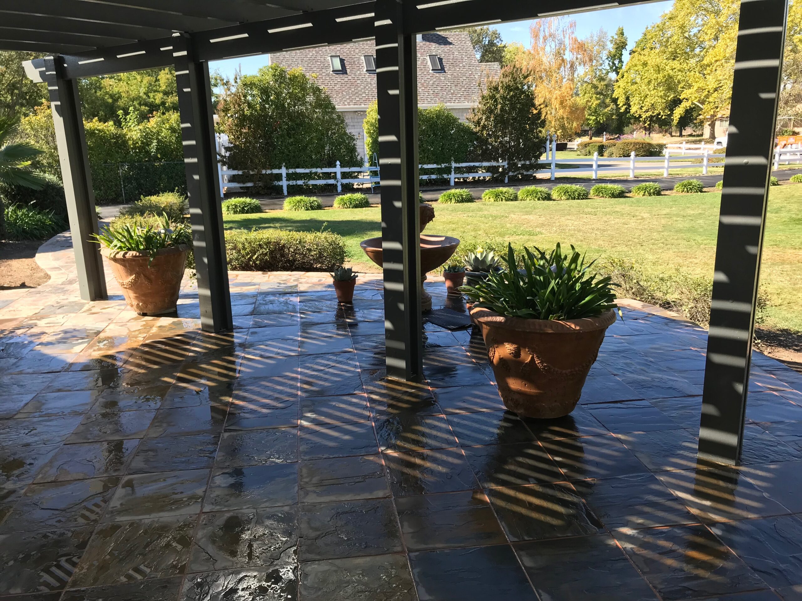 this is an image of concrete and masonry work in Los Altos Hills