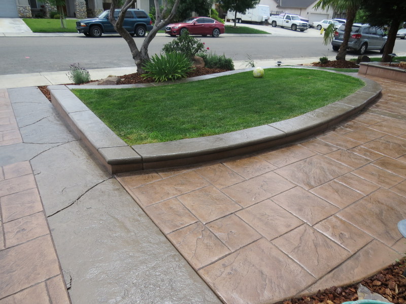 An image of finished concrete and masonry in Cupertino, CA.